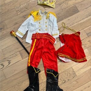 Royal Prince Costume Set for Kids - Red and Gold